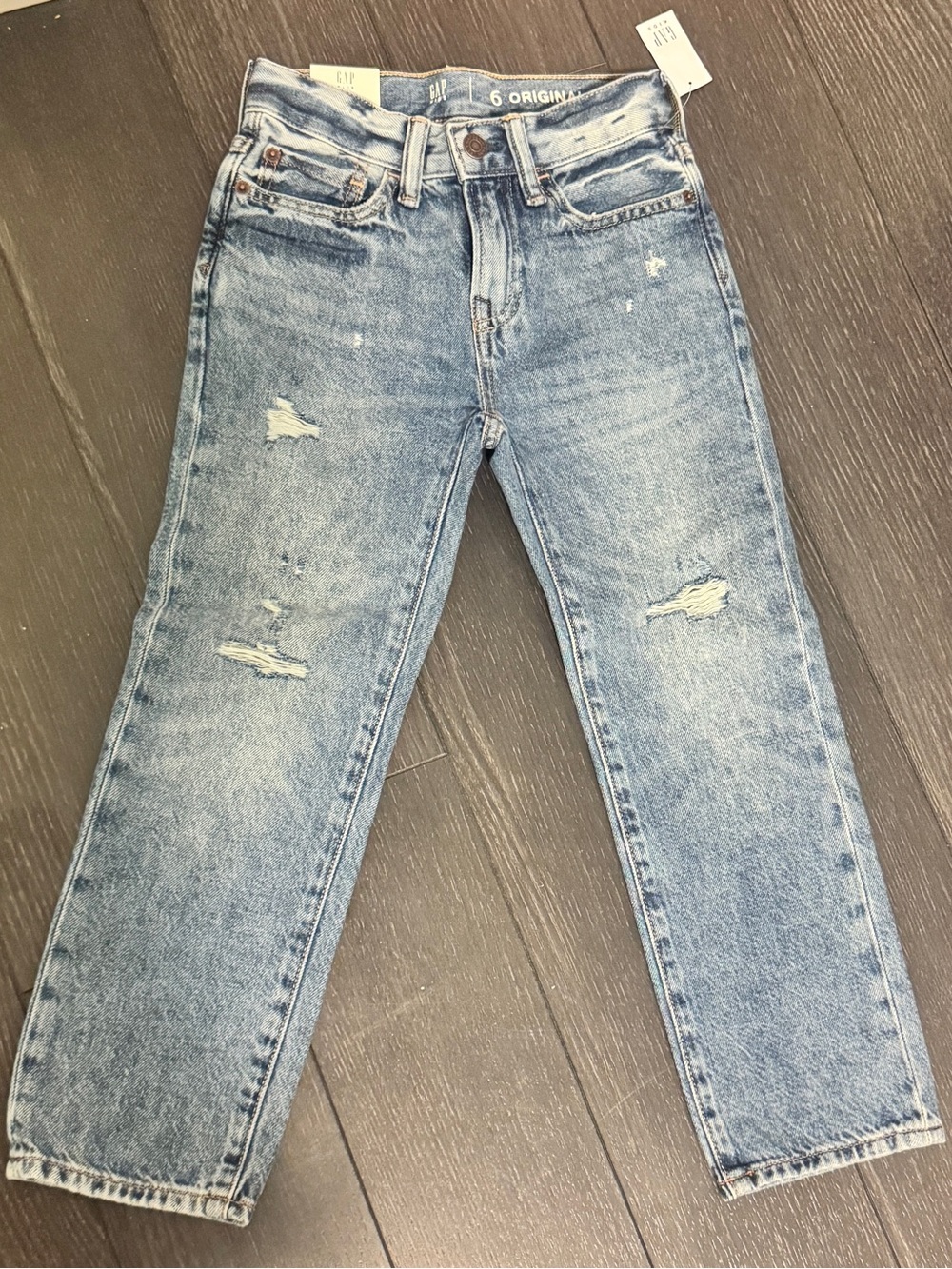 GAP Light Blue Distressed Kids Jeans